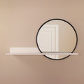 Wandplank belvi met spiegel wit 07