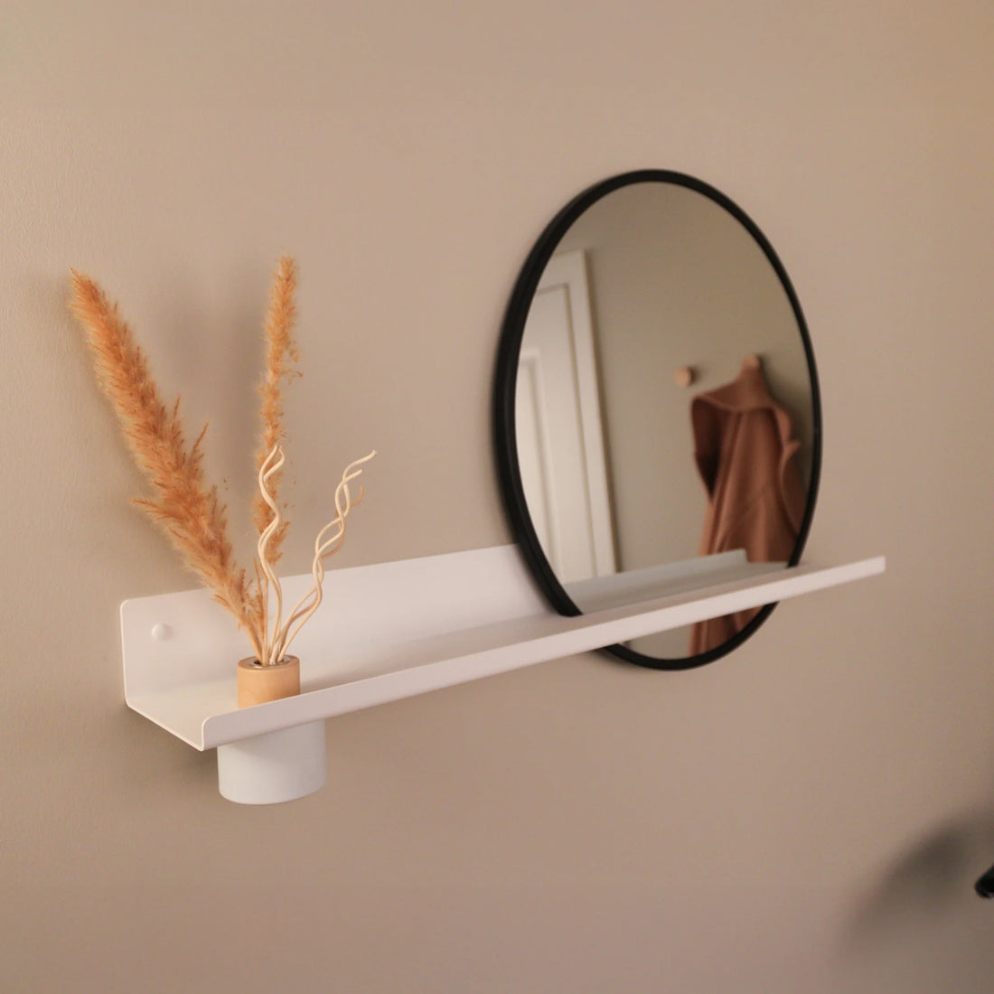 Wandplank dimaro wit met spiegel en diffuser 03