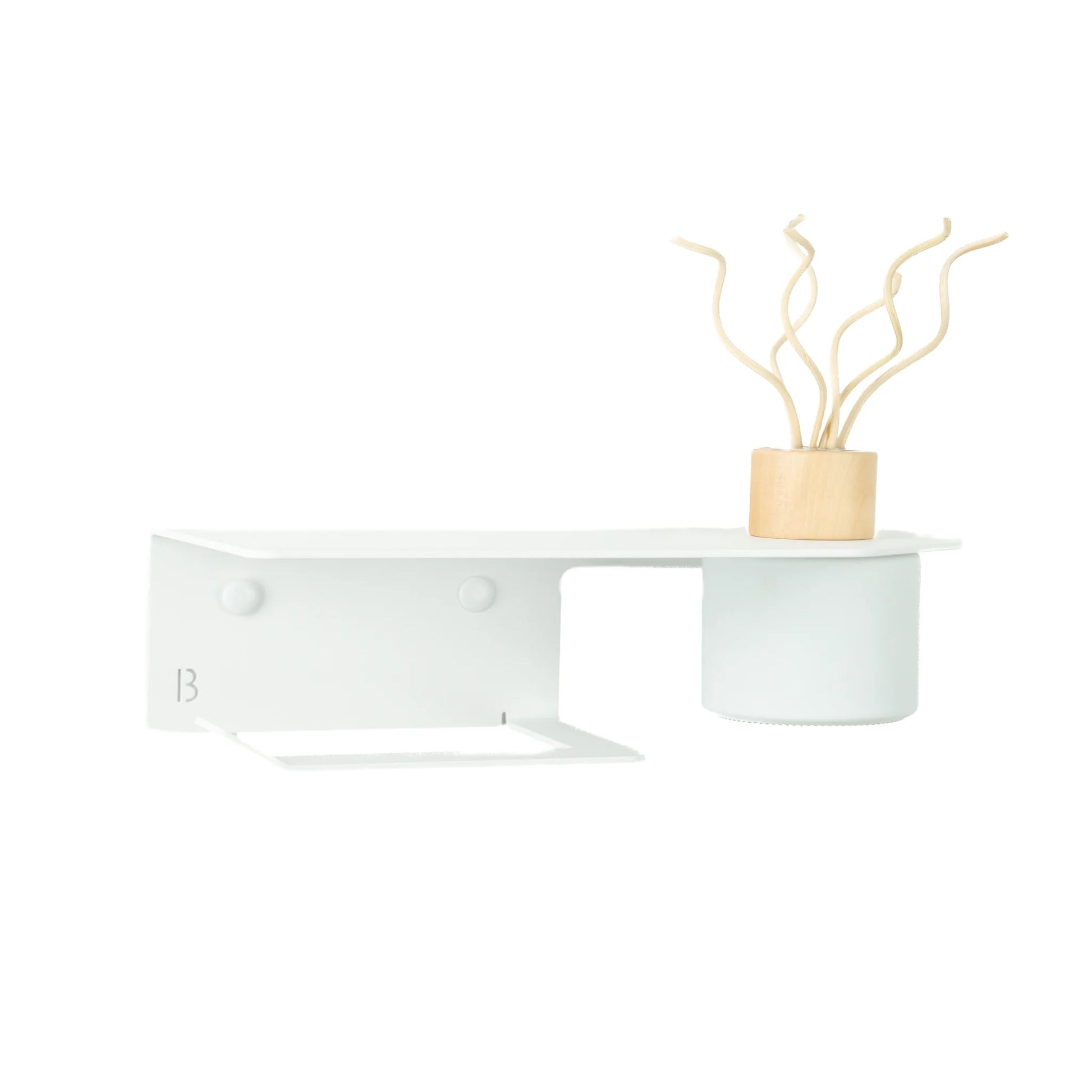 Wc rol houder avola wit met diffuser 08