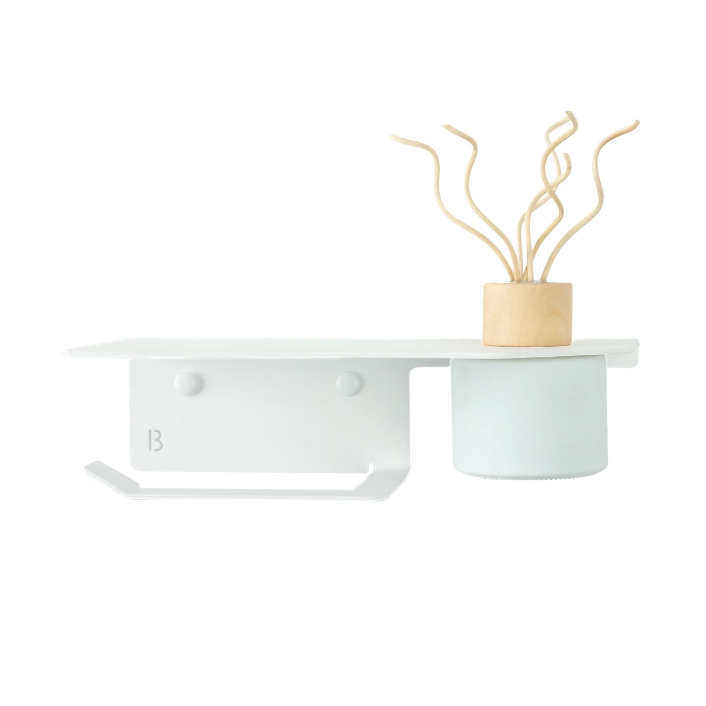 Wc rol houder avola wit met diffuser 10