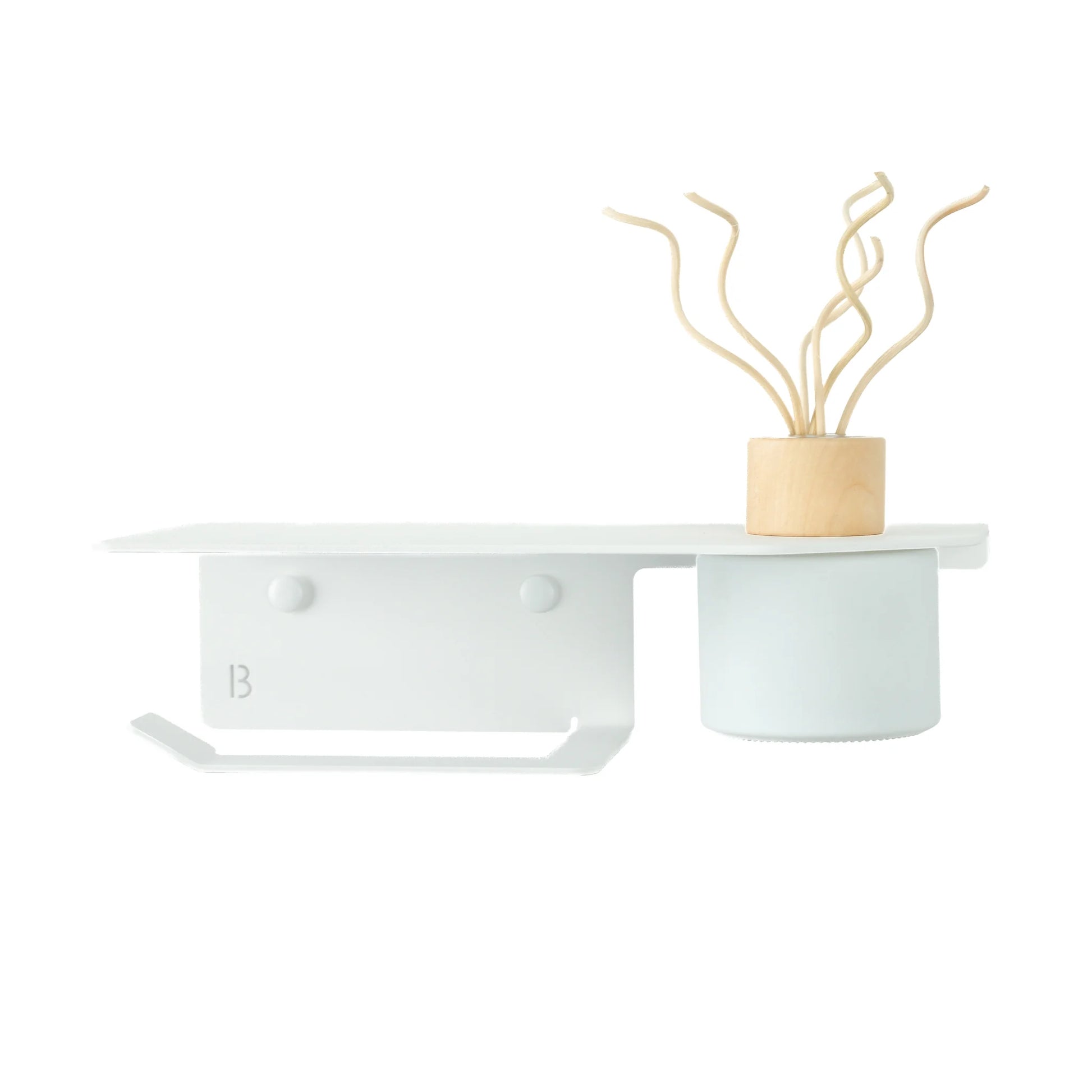 Wc rol houder avola wit met diffuser 10